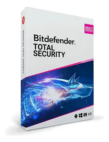 Antivirus Bitdefender Total Security, Celular ou Computador ate 5 dispositivos
