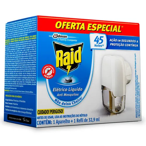 Aparelho Raid Elet Liq+ref 2un