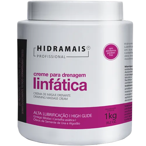 Creme Massagem Hidramais Drenagem Linfatica 1x1kg