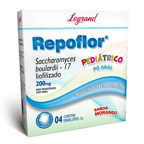 Repoflor 200mg Ped 4env 1g