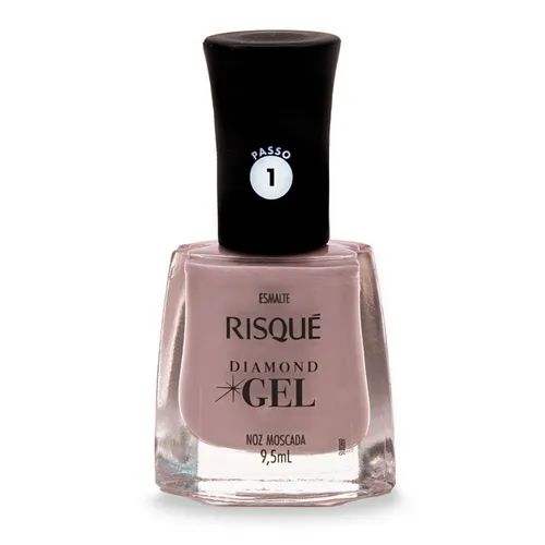 Esmalte Risque Nu Diamond Gel Noz Moscada 6x1