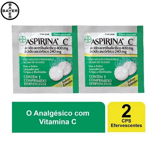 Aspirina C 400mg+240mg Lim 2c