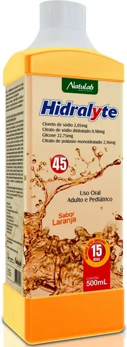 Hidralyte 45 Laranja Liq 500ml