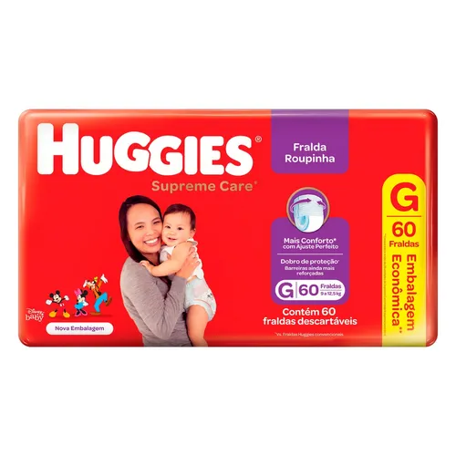 Fralda Huggies Max Prot Pants 60un G