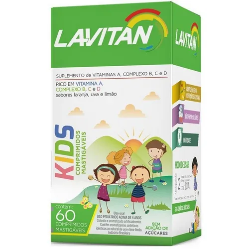 Lavitan Vit Infantil Comp Mast Fr C/ 60
