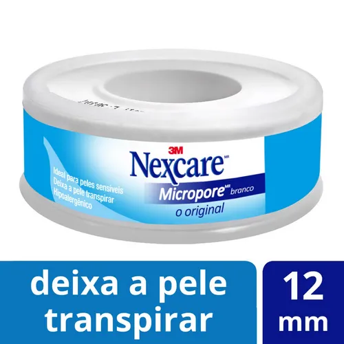 Fita 3m Nexcare Microporosa 12mm X 4.5mt 1x1
