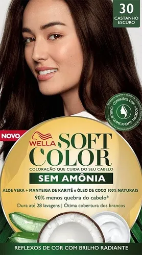 Tintura Soft Color 30 Castanho Escuro Sem Amonia 1x1