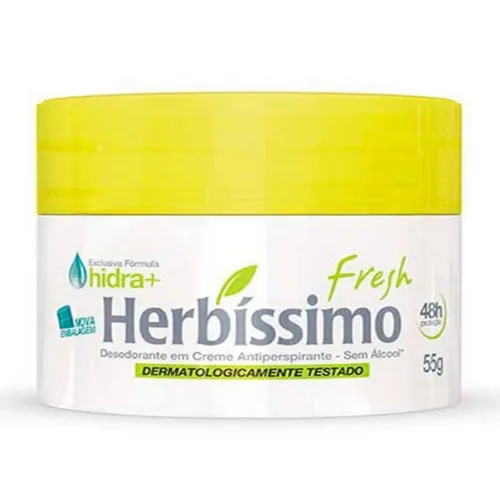 Desodorante Cremoso Herbissimo Fresh 55g R 729$
