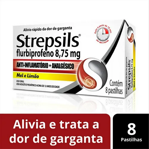 Strepsils Mel+lim 8past