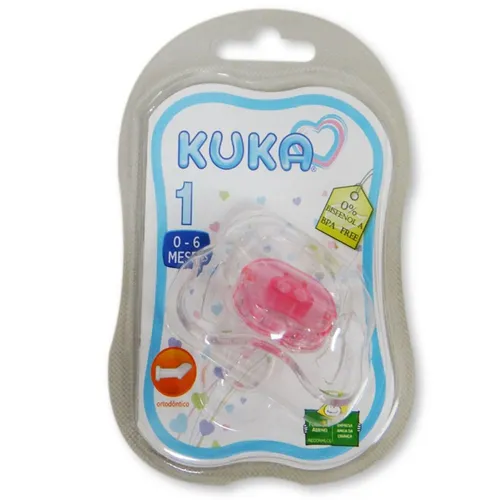 Chupeta Cristal Color Orto 1 Rs Kuka