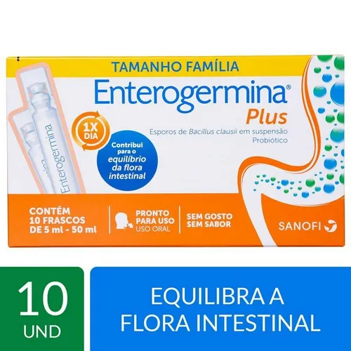 Enterogermina Plus 10flac 5ml