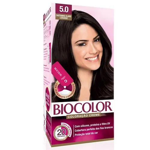 Tintura Biocolor Mini Kit 5.0 Castanho Claro Luxuoso 1x1