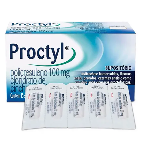 Proctyl 100mg+27mg 15sup