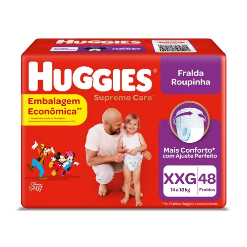 Fralda Huggies Pants Prot Acol 48un Xxg