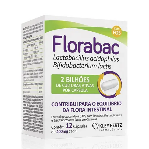 Florabac 400mg 12cps - Lactobacillus Aci