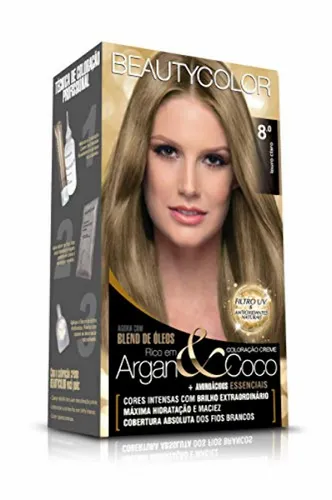 Tintura Beauty Col Kit 8.0 Louro Claro 1x1