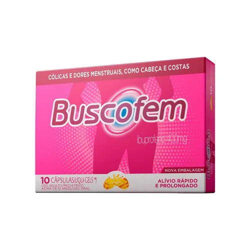 Buscofem 400mg 10cap Gel Mole