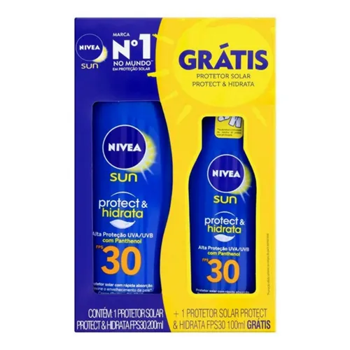Kit Protetor Solar Nivea Protehid Fps30 200 Gts 100 2x1