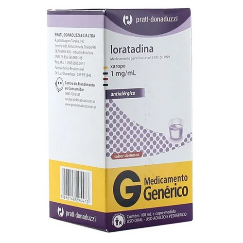 Loratadina 1mg/Ml Xpe 100ml