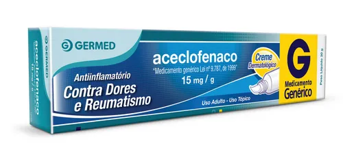 Aceclofenaco 15mg/G Cr Derm 3