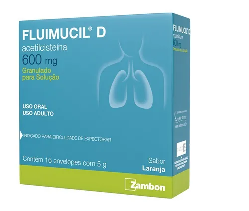 Fluimucil D 600mg 16env Gran