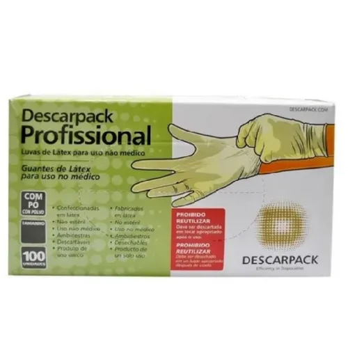 Luva Proc Descar Latex G 100un