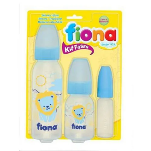 Kit Fases Desenhos Fiona Orto Azul Lillo