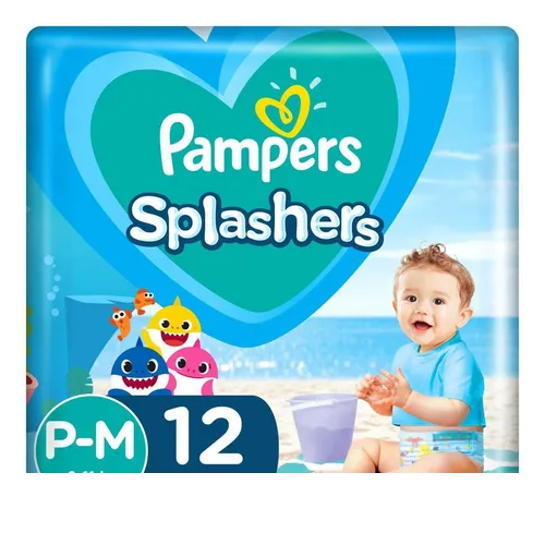 Fr Pampers Splashers P/M 12un