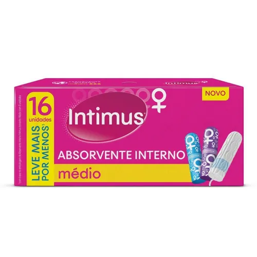 Absorvente Intimus Interno Medio L16p15 Prom 1x16un
