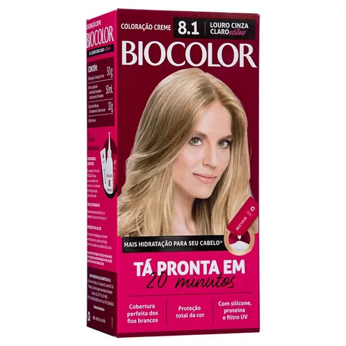 Tintura Biocolor Mini Kit 8.1 Louro Acinzent Estiloso 1x1