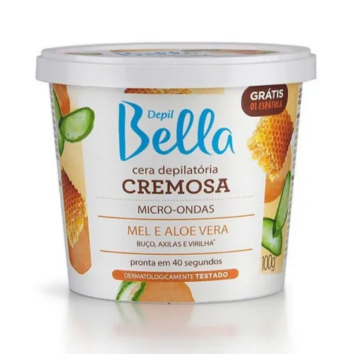 Cera Depilatoria Depibella Micro-Ondas Mel E Aloe Vera