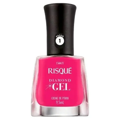 Esmalte Risque Nu Diamond Gel Creme De Pitaya 6x1