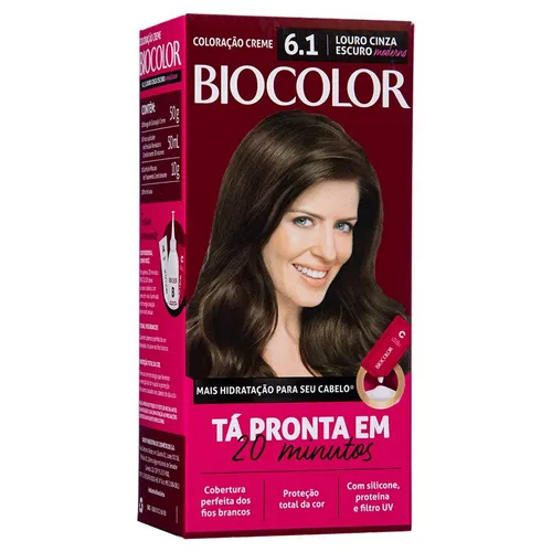 Tintura Biocolor Mini Kit 6.1 Louro Cinza Moderno 1x1