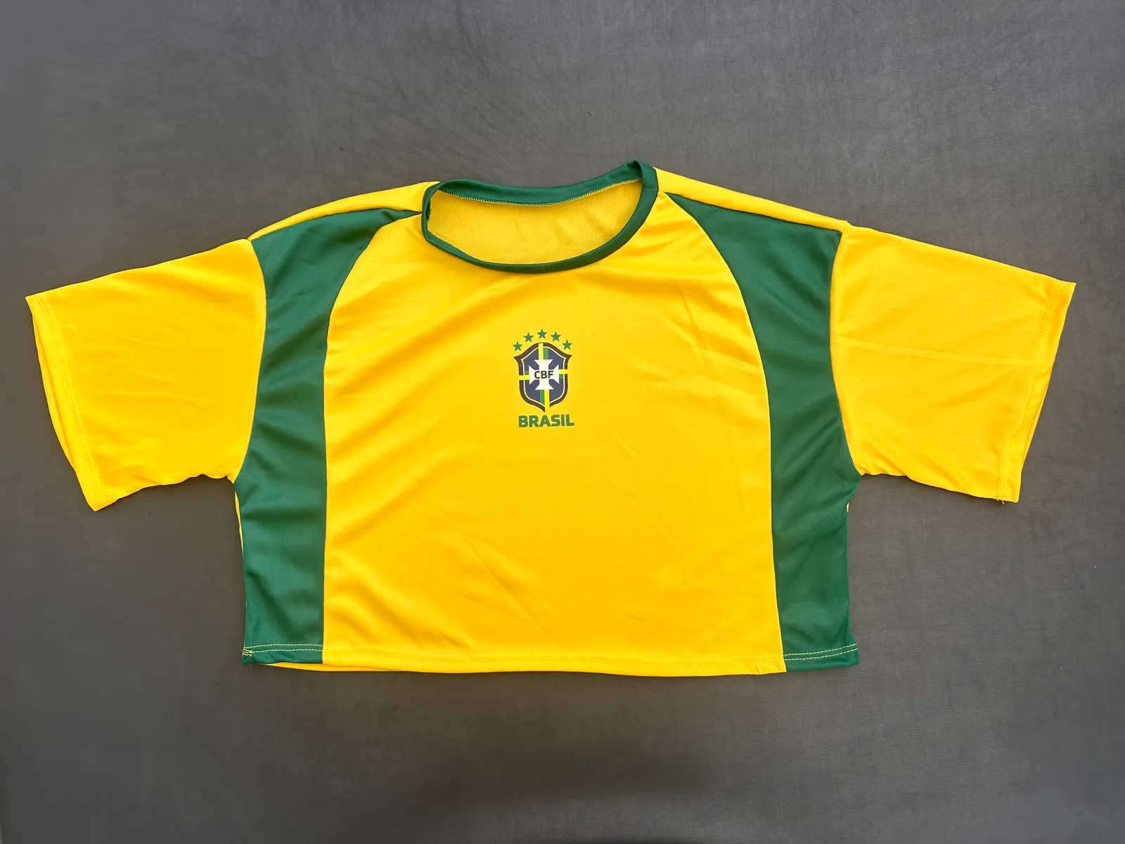 Cropped do Brasil com manga