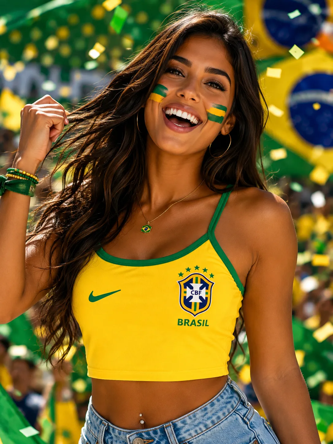 Cropped Brasil Amarelo