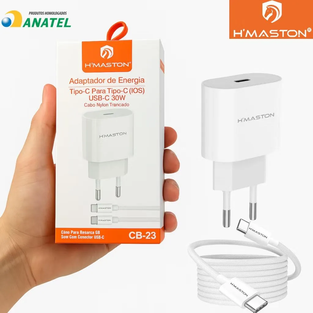 Carregador usb-c para usbc