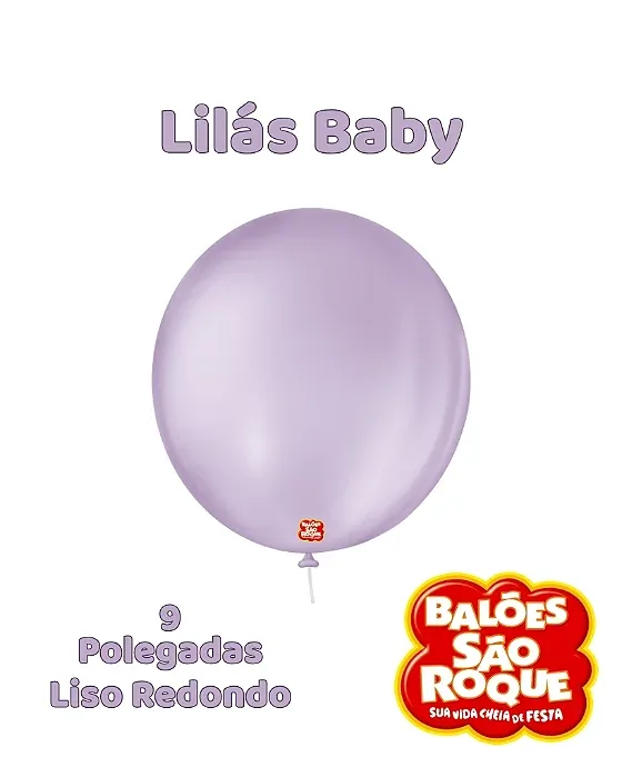 Balao N9 Liso Red C/50 Lilas Baby