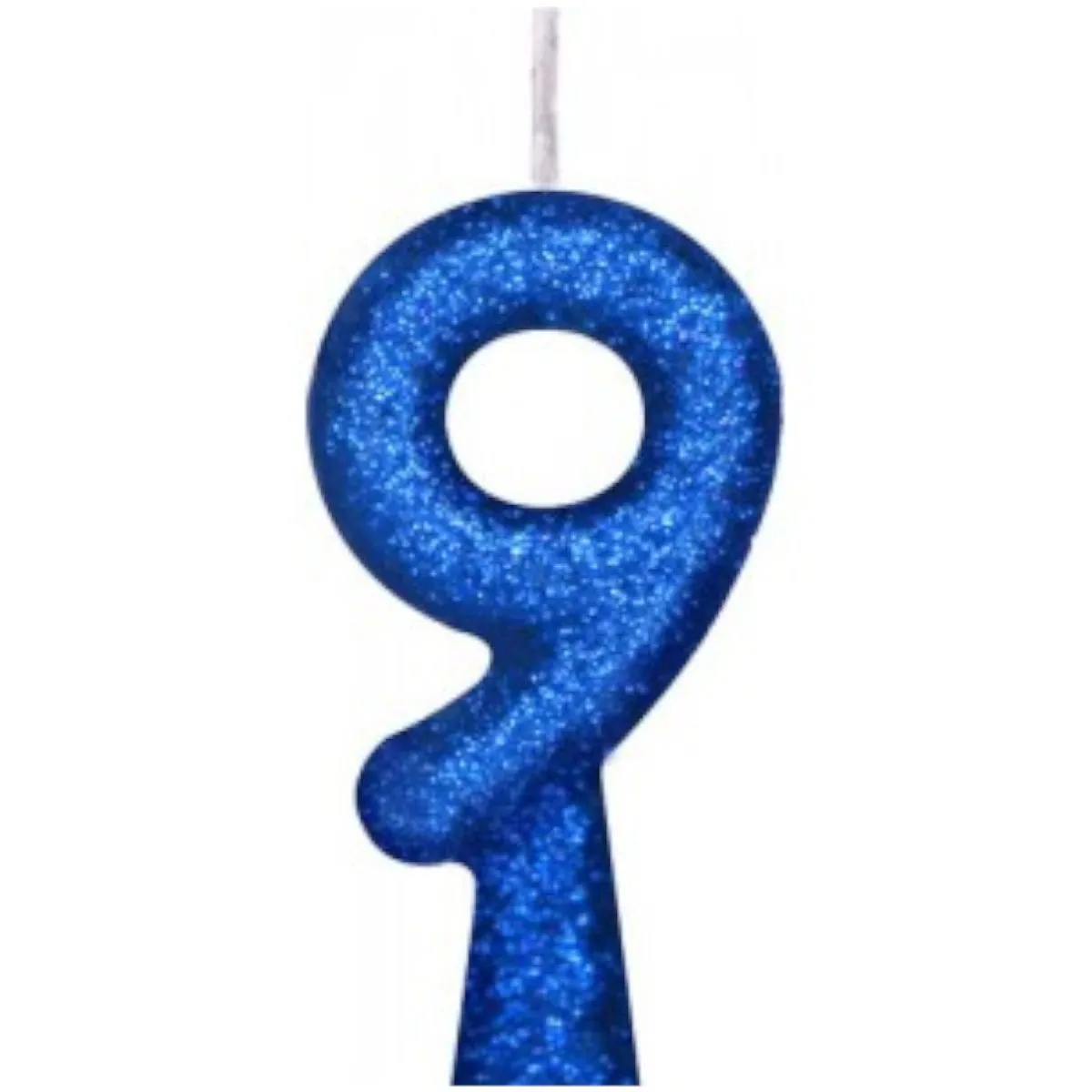 Vela Glitter Azul N9 Vega09
