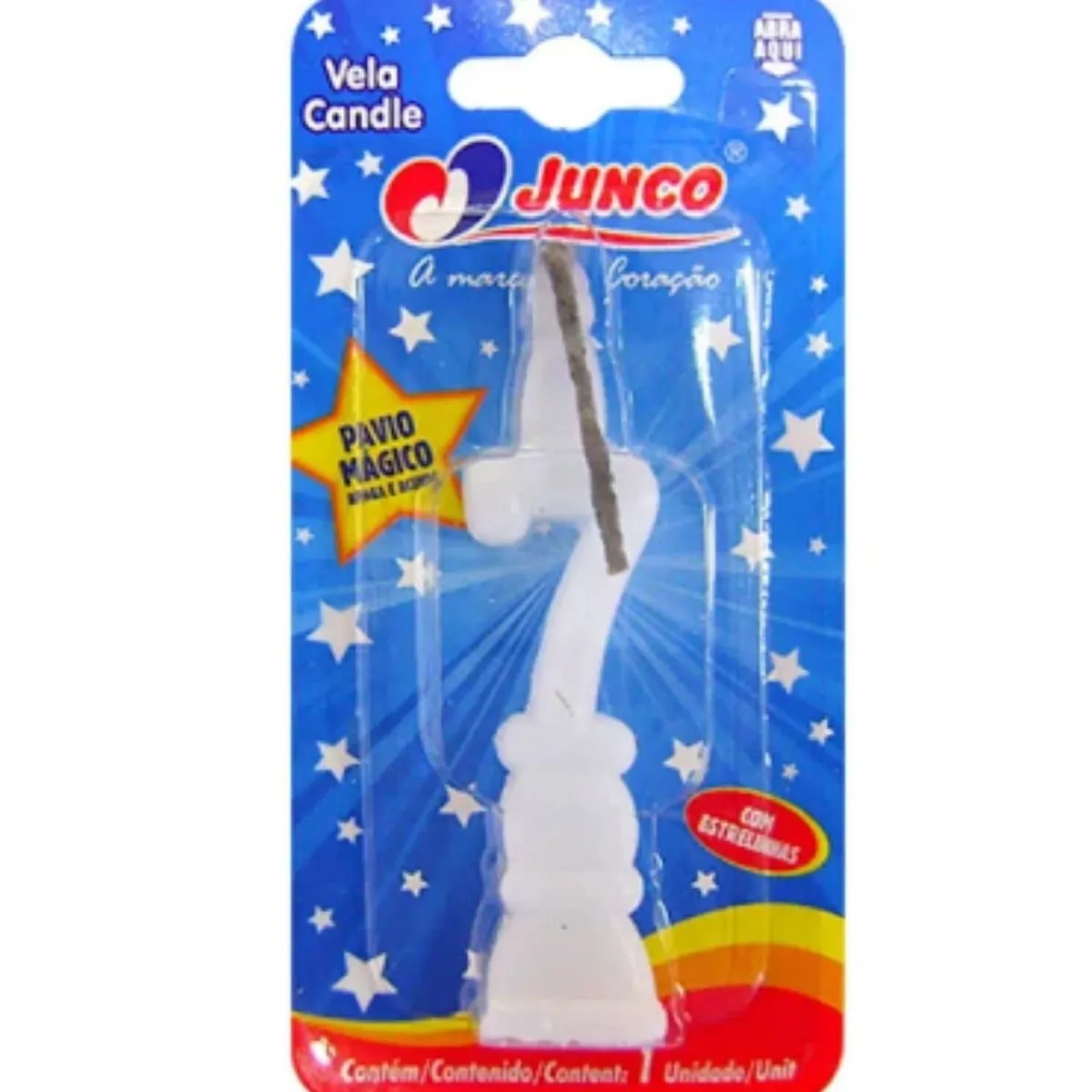 Vela Candle Branca N7 Junco