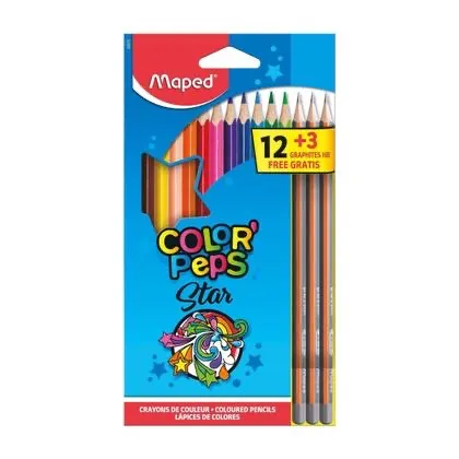 Lapis Cor Colorpeps Star 12 Cores C/3 Lapis