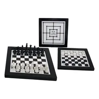 Jogo De Xadrez Classico Com Tabuleiro Sl Xeque-Mate Sr