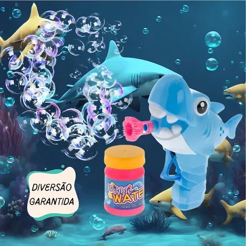 Pistola Lanca Bolhas Little Shark Ref 11834