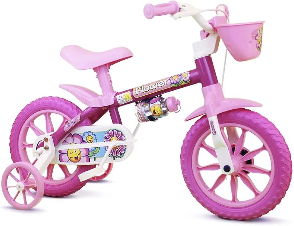 Bicicleta Aro 12 Flower Nathor