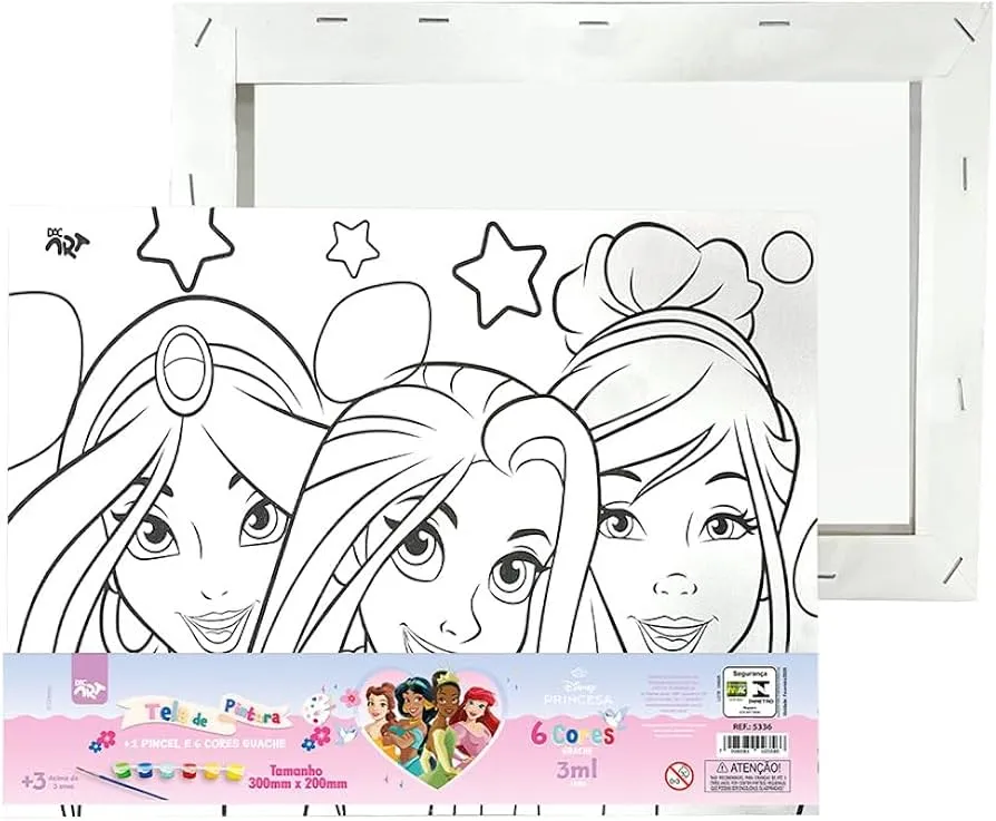 Tela Pintura Princesas Dac 5336