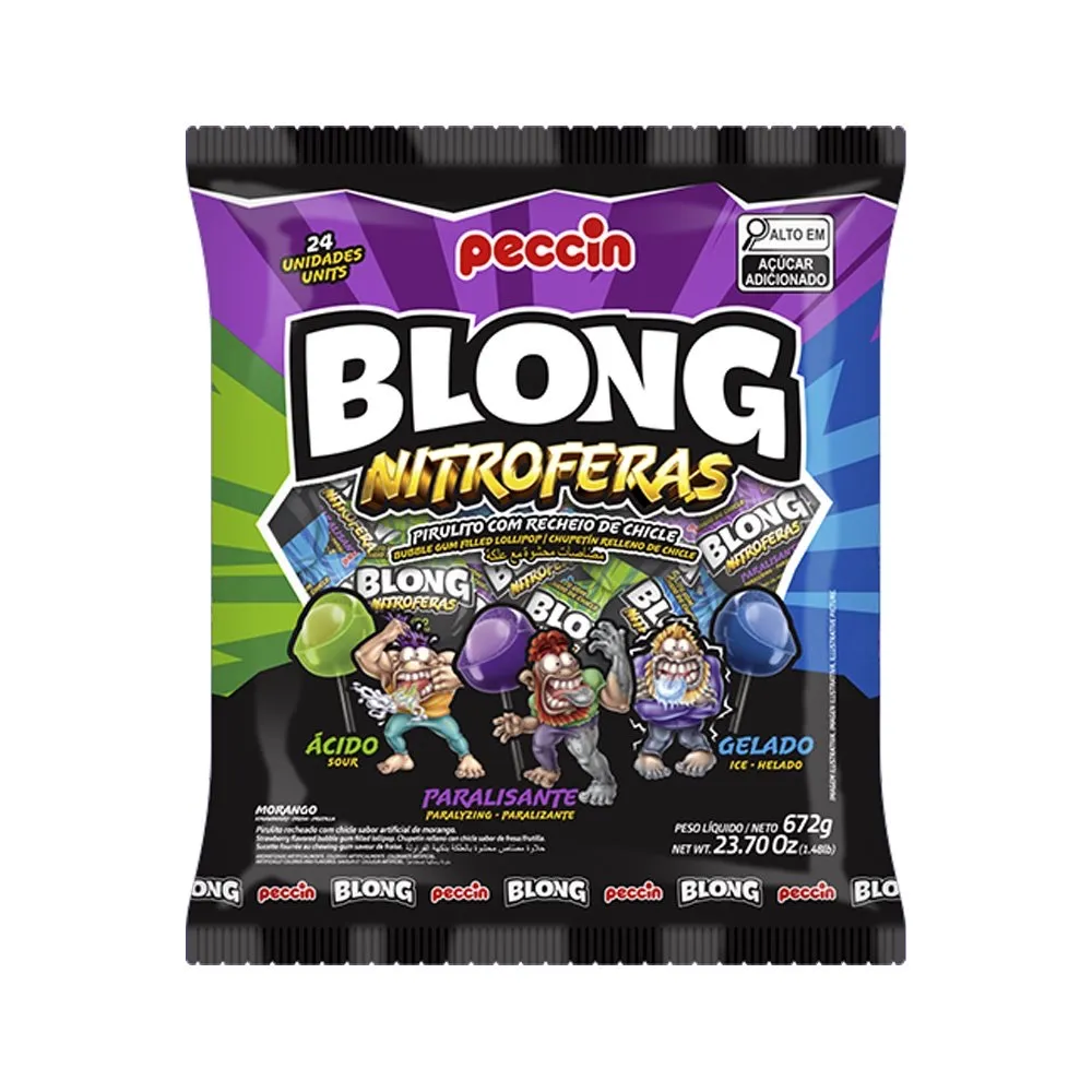 Pirulito Blong Nitroferas Sortido 672g