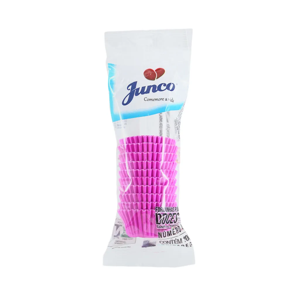 Forminha P\ Doces Numero 4 C\100und Pink Junco