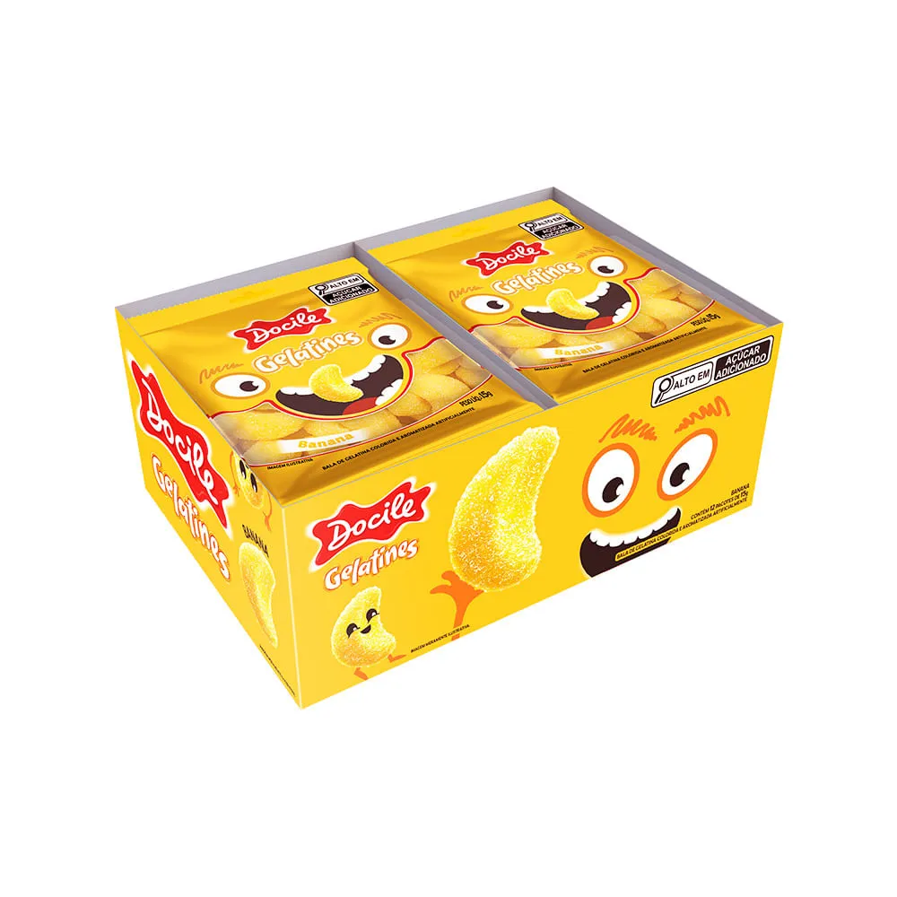 Bala Gelatines Docile Mini Banana 12x15gr8733