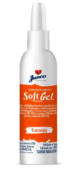 Corante Soft Gel Laranja 25g Junco