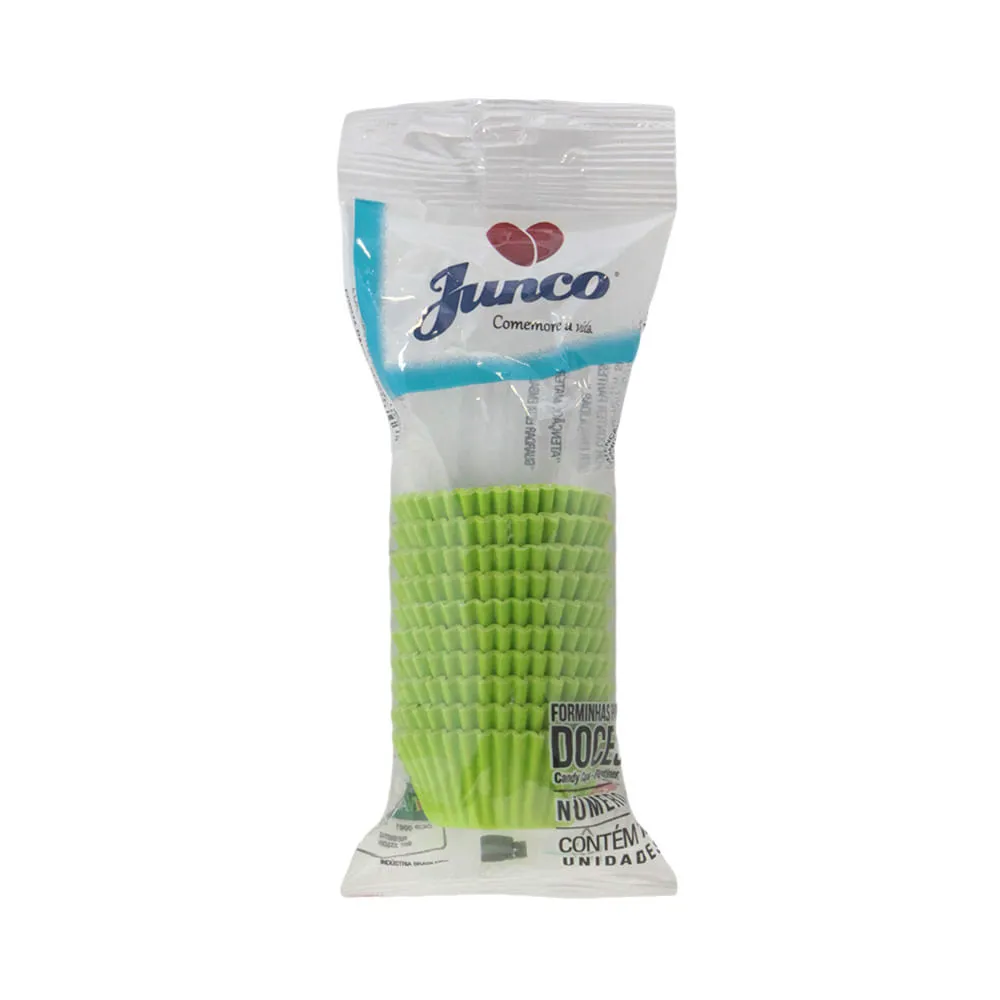 Forminha P\ Doces Numero 4 C\100und Verde Limao Junco