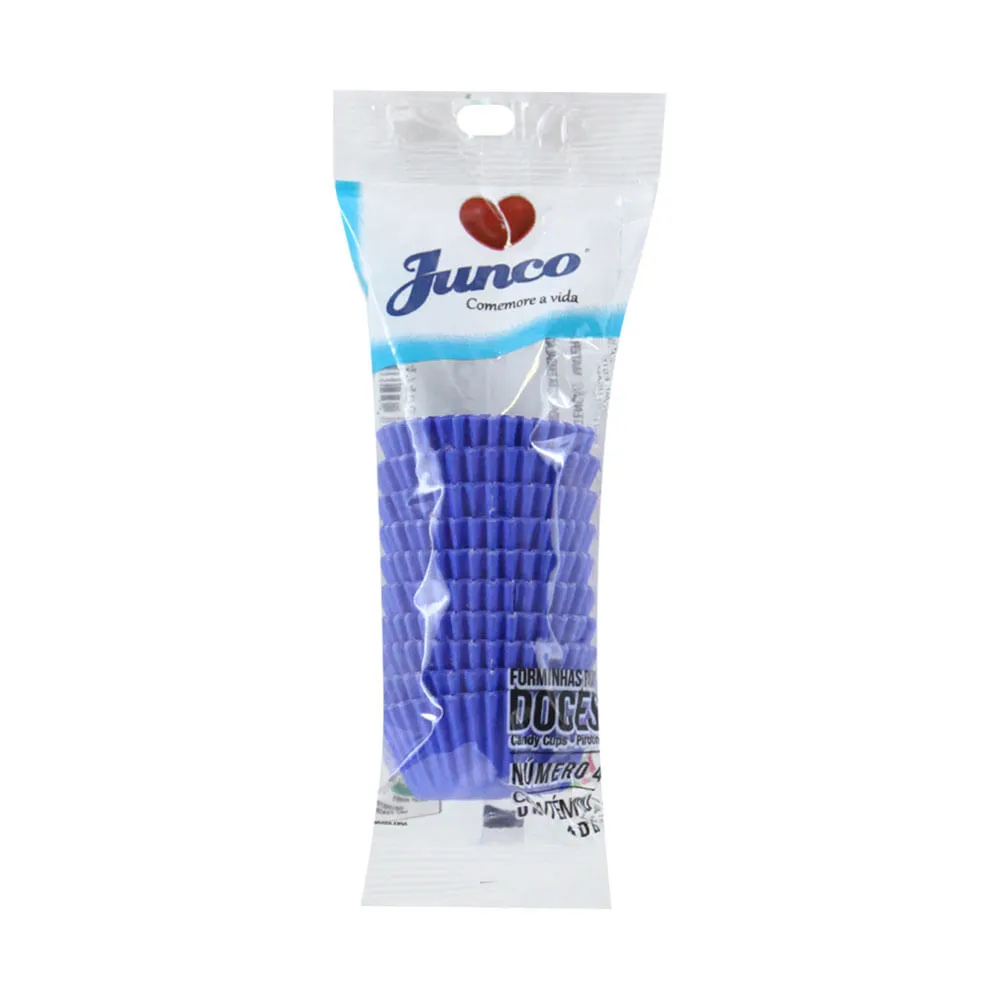 Forminha P\ Doces Numero 4 C\100und Azul Royal Junco